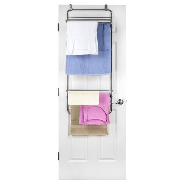 Shop Sunbeam Grey Steel Over The Door Towel Dryer Rack Free