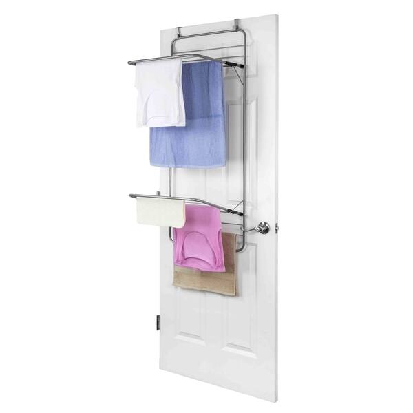 Shop Sunbeam Grey Steel Over The Door Towel Dryer Rack Free