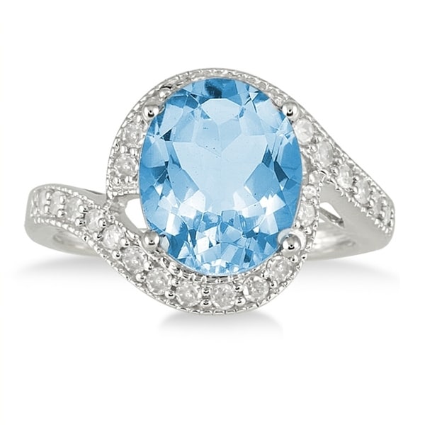 oval blue topaz