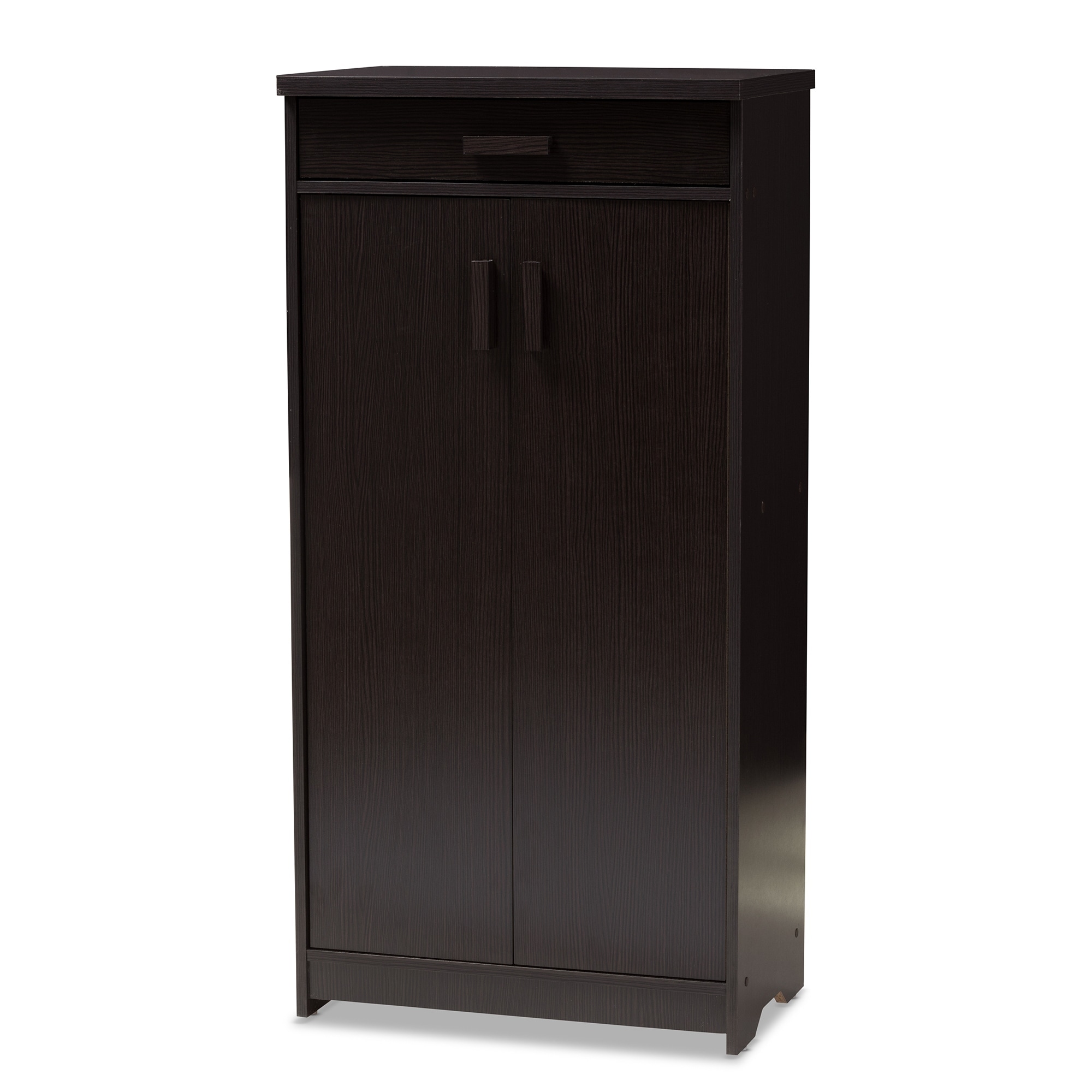 OPEN BOX Homegear XL Free Standing Fabric Shoe Rack / Storage Cabinet Dark  Brown