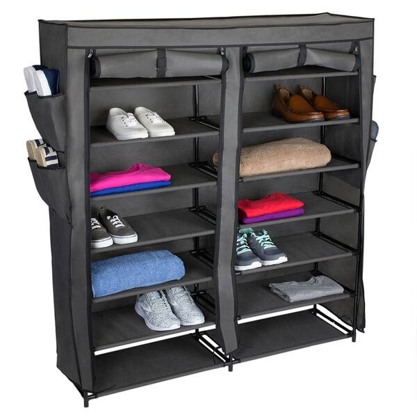 Shop Black Friday Deals On Home Basics Polyester 7 Tier Multi Purpose Storage Shelf Overstock 22580662