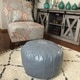 preview thumbnail 4 of 14, The Curated Nomad Aptos Handmade Moroccan Leather Pouf Authentic Ottoman