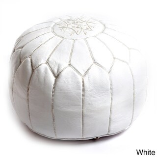 Aptos Handmade Moroccan Leather Pouf Authentic Ott