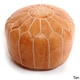 preview thumbnail 9 of 14, The Curated Nomad Aptos Handmade Moroccan Leather Pouf Authentic Ottoman