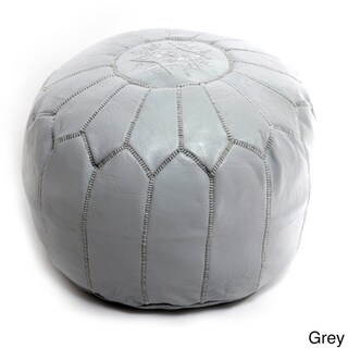 Aptos Handmade Moroccan Leather Pouf Authentic Ott