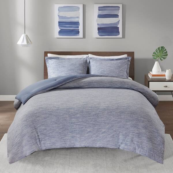 Shop Urban Habitat Space Dyed Melange Cotton Jersey Knit Comforter