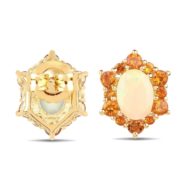 Sparkling Oval Moissanite Drop//Dangle Earring Women Jewelry 14K Gold Plated