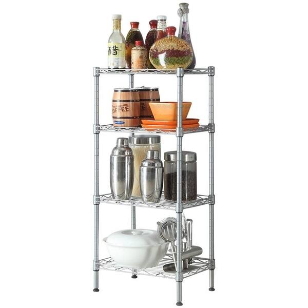 Js Home 4 Tier Kitchen Storage Rack Wire Shelving Unit Kitchen Storage Rack Wire Shelving Unit