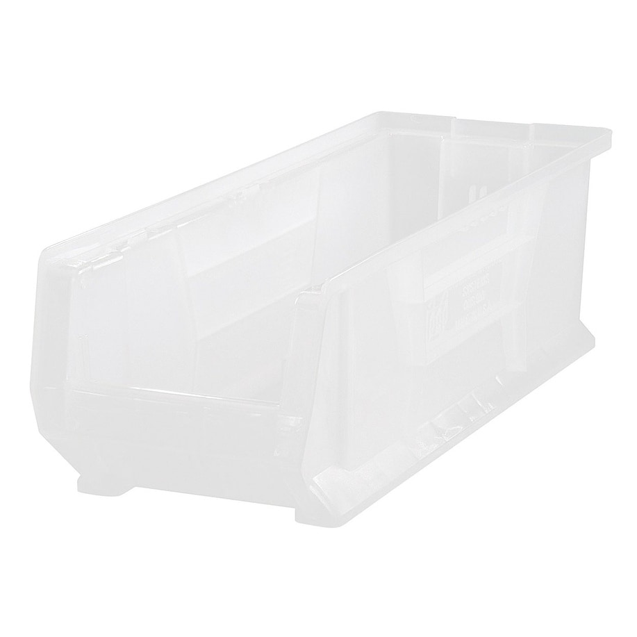 Quantum Polypropylene Clear View Hulk 24 inch Containers 23 7/8 inch X 8 1/4 inch X 9 inch - 6 Pack