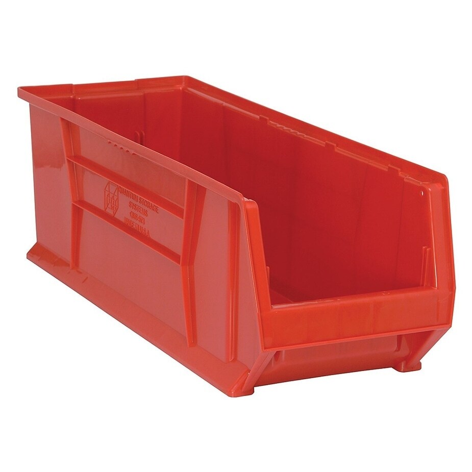 Quantum Hulk 30 inch Red Plastic Container 29-7/8 inch X 11 inch X 10 inch - 4 Pack