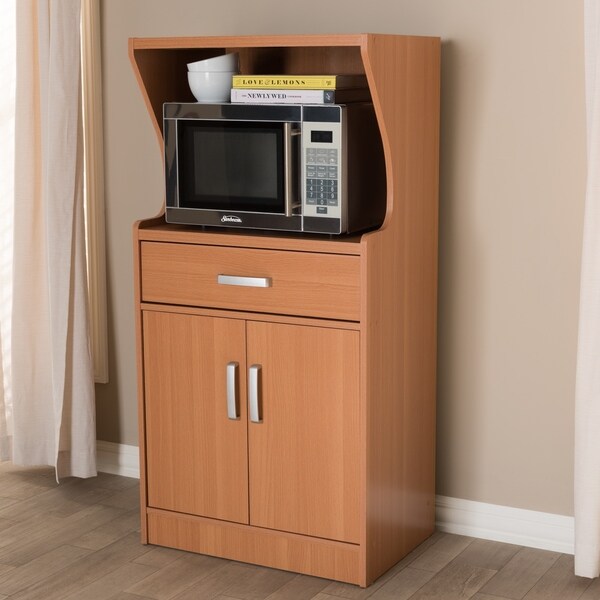 Contemporary Brown Kitchen Cabinet by Baxton Studio