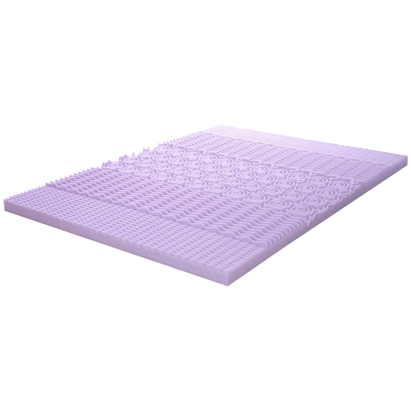 3 Inch 5-Zone Topper with Lavender Infused - Crown Comfort