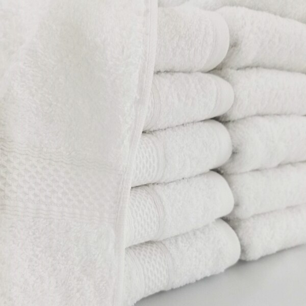 Homestead Textiles 500 GSM Hospitality Bath Towels (Set of 12)