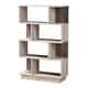 Contemporary Oak Brown Display Bookcase by Baxton Studio - Thumbnail 1