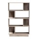 Contemporary Oak Brown Display Bookcase by Baxton Studio - Thumbnail 2