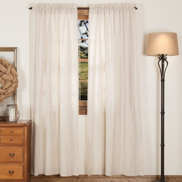 Vhc Farmhouse French Country Curtains Simple Life Flax Solid Vhc Farmhouse French Country Curtains Simple Life Flax Solid Panel Pair