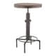 preview thumbnail 5 of 13, Carbon Loft Pimentel Industrial Adjustable Bar Table in Metal and Wood - N/A Antique