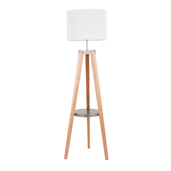 tripod lamp with shelf
