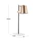 preview thumbnail 10 of 8, Carbon Loft Aleida Adjustable Metal Table Lamp with Marble Base