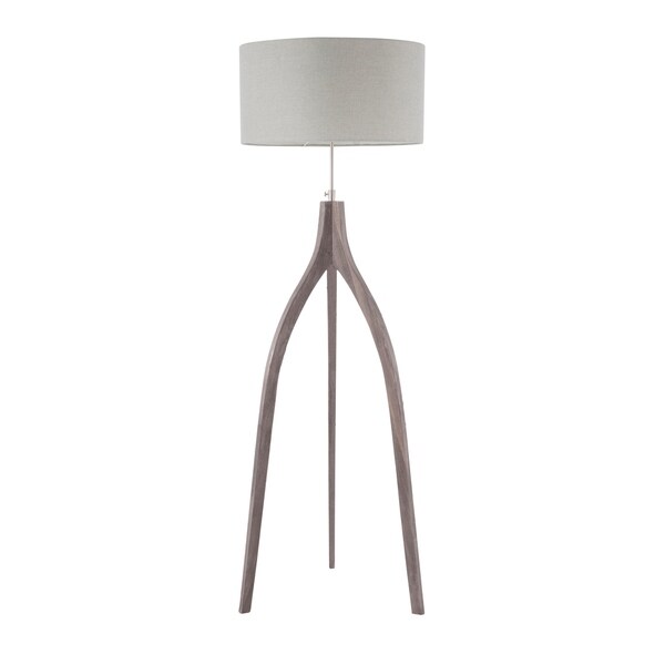 gray tripod floor lamp