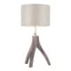 preview thumbnail 1 of 6, The Gray Barn Brevet Contemporary Tripod Table Lamp with Linen Shade