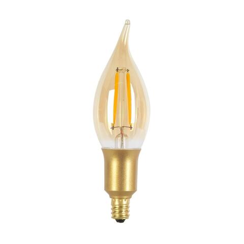 40W Equivalent Vintage Edison Candelabra Dimmable LED Light Bulb, E12