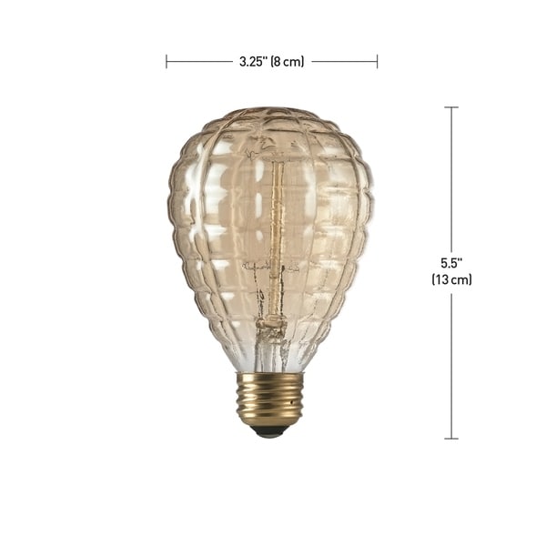 40W Amber Designer Vintage Edison Granada Incandescent Light Bulb,E26