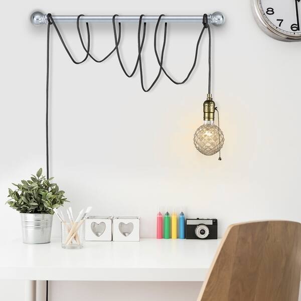 Edison 1-Light Matte Bronze and Black Plug-In Mini Pendant. Opens flyout.