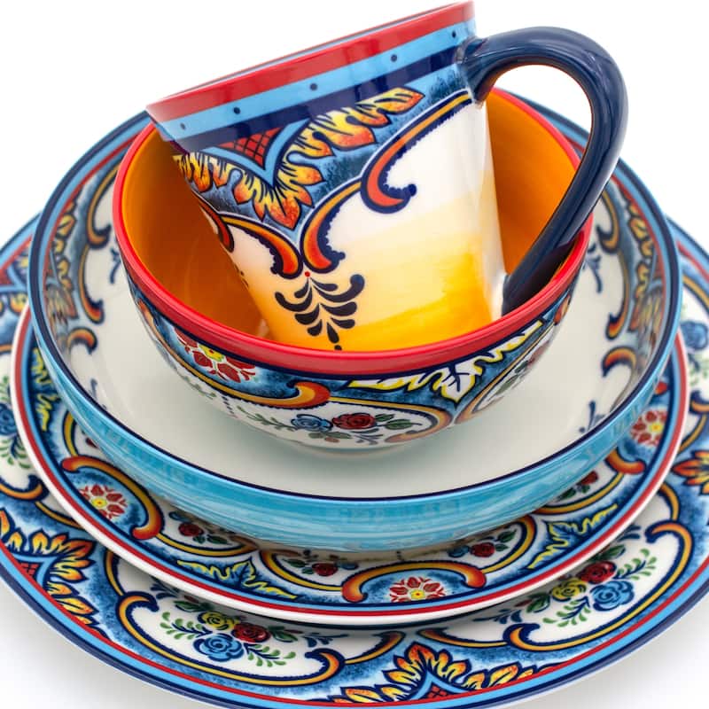 Euro Ceramica Zanzibar 20-piece Stoneware Dinner Set (Service for 4)