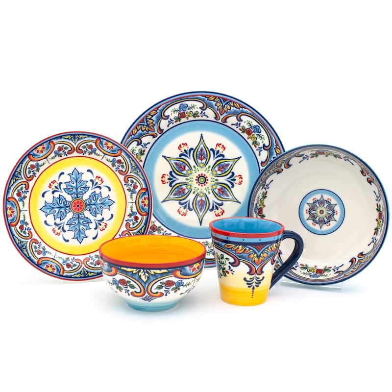 Euro Ceramica Zanzibar 20-piece Stoneware Dinner Set (Service for 4)