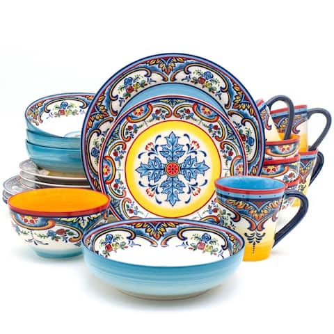 Euro Ceramica Zanzibar 20-piece Stoneware Dinner Set (Service for 4)