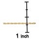 14k Yellow Gold 2 mm Rope Chain Necklace (16-30 Inch)
