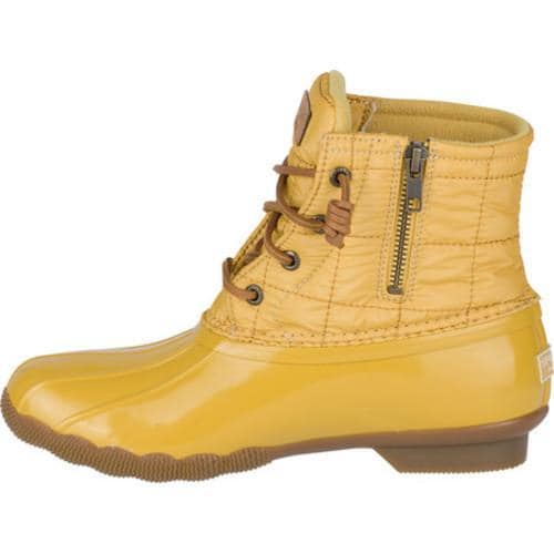 yellow sperry duck boots