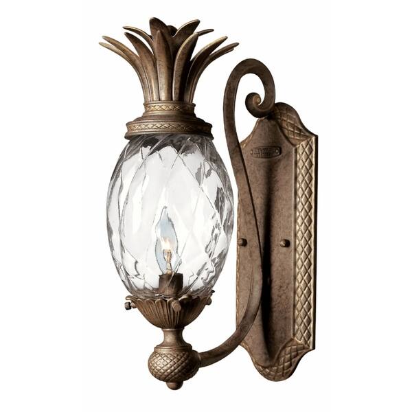 slide 1 of 1, Hinkley Plantation 1-Light Sconce in Pearl Bronze