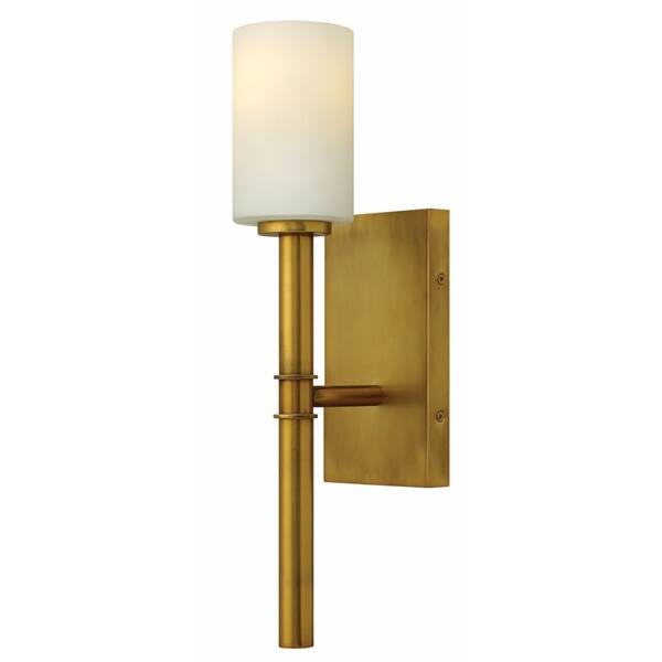 slide 1 of 1, Hinkley Margeaux 1-Light Sconce in Vintage Brass
