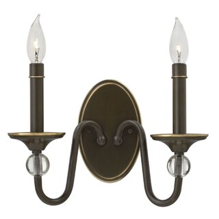 Hinkley Eleanor 2-Light Sconce in Light Oiled Bronze