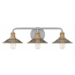 Hinkley Rigby 3-Light Vanity Light in Antique Nickel