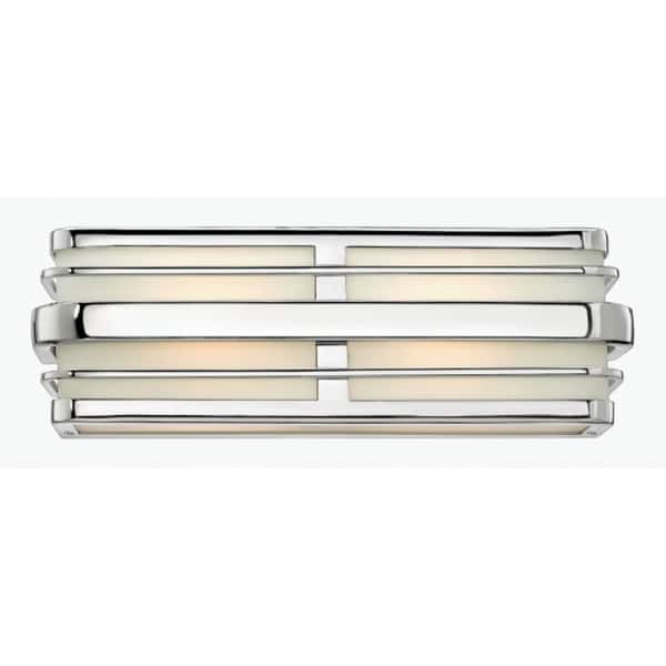slide 1 of 1, Hinkley Winton 2-Light Vanity Light in Chrome