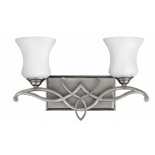 Hinkley Brooke 2-Light Vanity Light in Antique Nickel