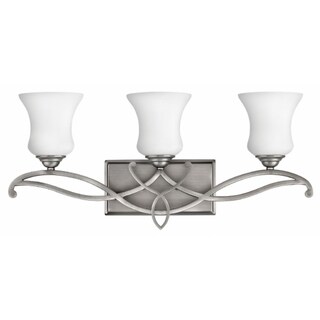 Hinkley Brooke 3-Light Vanity Light in Antique Nickel