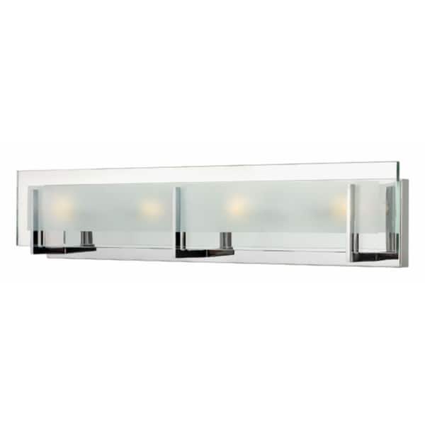 slide 1 of 1, Hinkley Latitude 4-Light Vanity Light in Chrome