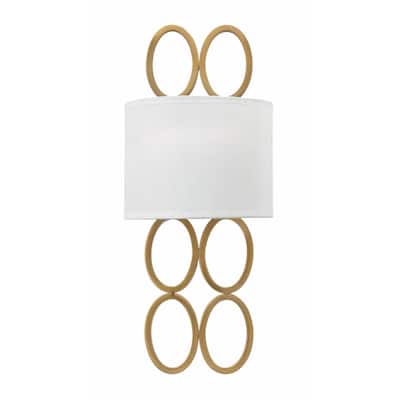 Fredrick Ramond FR35600BRG Two Light Wall Sconce Jules Brushed Gold - One Size
