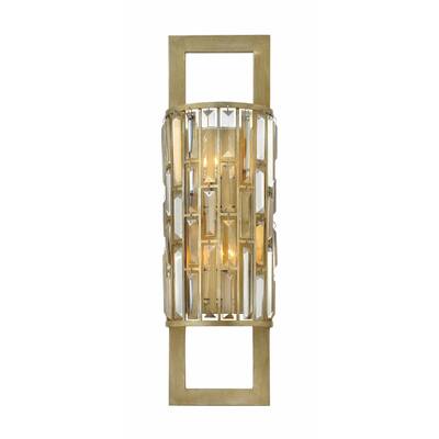 Fredrick Ramond FR33730SLF Two Light Wall Sconce Gemma Silver Leaf - One Size