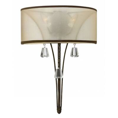 Fredrick Ramond FR45602FBZ Two Light Wall Sconce Mime French Bronze - One Size