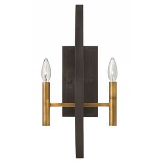 Hinkley Euclid 2-Light Sconce in Spanish Bronze