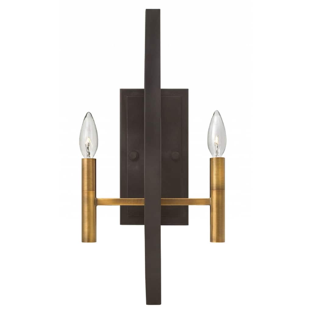 Hinkley Euclid 2-Light Sconce in Spanish Bronze