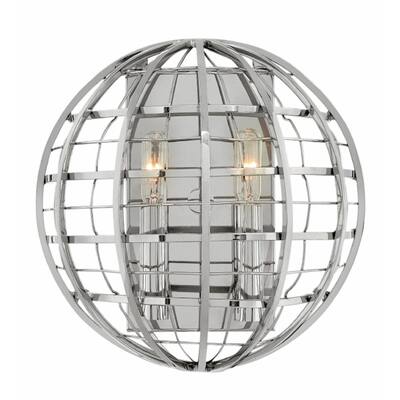Hinkley Terra 2-Light Sconce in Polished Nickel