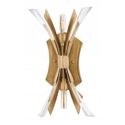 Fredrick Ramond Vida 2-Light Sconce in Burnished Gold