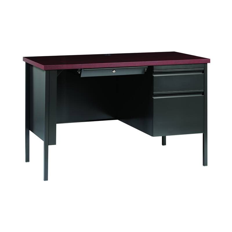 Hirsh 24"D x 45"W Industrial Single Pedestal Office Desk