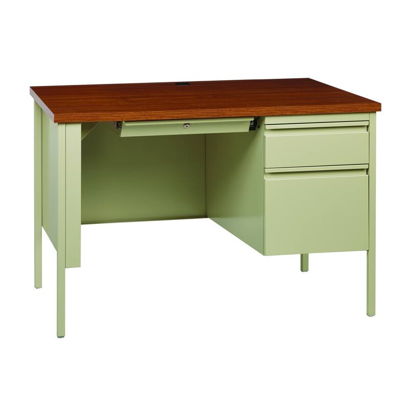 Hirsh 24"D x 45"W Industrial Single Pedestal Office Desk
